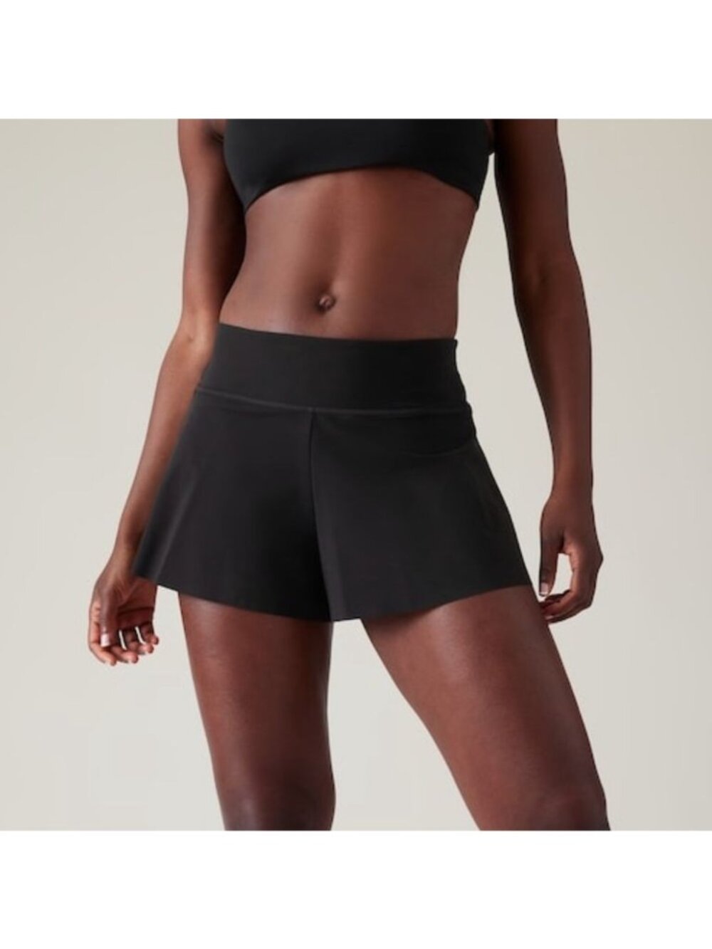 Athleta Makami Swim Short Black Size Medium